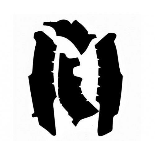 PROTEÇÕES DE CHASSIS GOMA DE BORRACHA VIBRAM YAMAHA YZ-F 250 2014-2017 / YZF-450 2014-2017 - PRETO